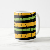 Abstrakte Streifen Kaffeetasse (VorderseiteRechts)