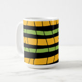 Abstrakte Streifen Kaffeetasse (Vorderseite Links)