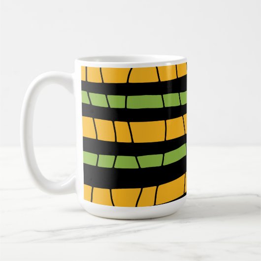 Abstrakte Streifen Kaffeetasse (Links)