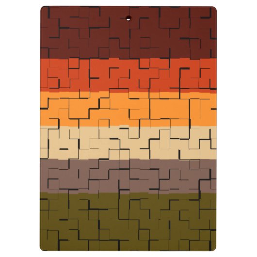 Abstrakte Streifen Klemmbrett (Rückseite)