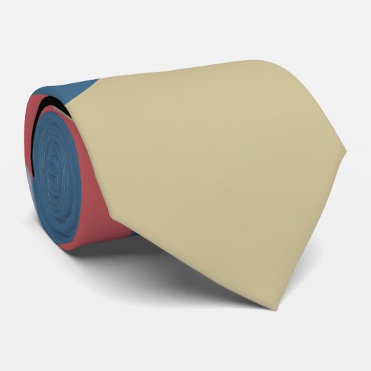 Abstrakte Streifen Krawatte (Gerollt)