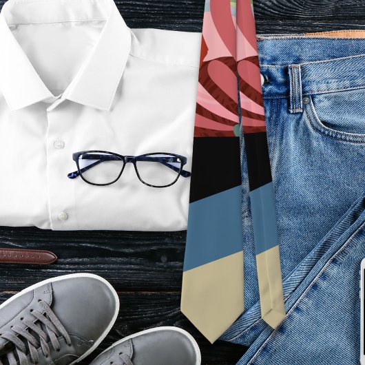 Abstrakte Streifen Krawatte