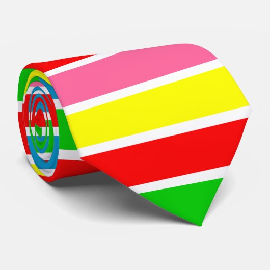 Abstrakte Streifen Krawatte (Gerollt)