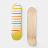abstrakte Streifen moderne Kunst Skateboard (Vorderseite)