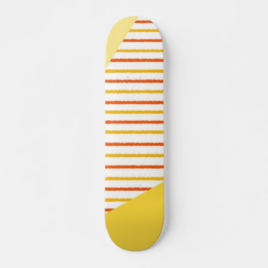 abstrakte Streifen moderne Kunst Skateboard (Vorne)