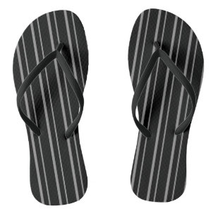 Abstrakte Streifen moderne Muster Druck schwarz g Badesandalen