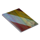 Abstrakte Streifen/Monogramm Notizblock (Rechte Seite)