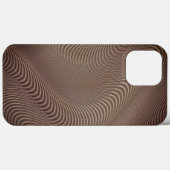 Abstrakte Streifen Muster Linien Braun Kunst Case-Mate iPhone Hülle (Rückseite (Horizontal))