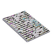 Abstrakte Streifen Notizblock (Rechte Seite)