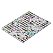 Abstrakte Streifen Notizblock (Linke Seite)