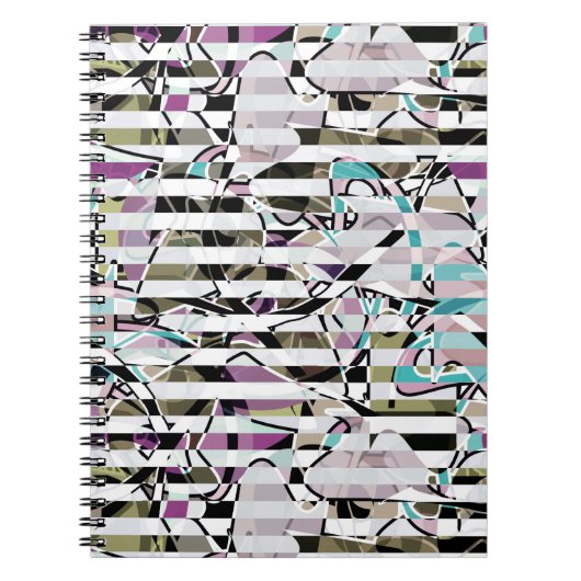 Abstrakte Streifen Notizblock (Vorderseite)