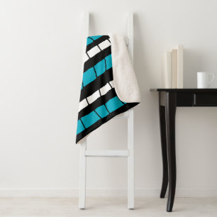 Abstrakte Streifen Sherpadecke