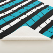 Abstrakte Streifen Sherpadecke (3/4)
