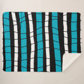 Abstrakte Streifen Sherpadecke (Vorderseite (Horizontal))