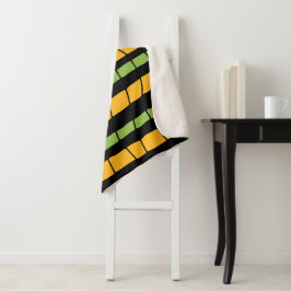 Abstrakte Streifen Sherpadecke