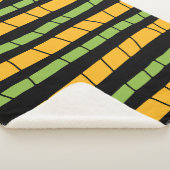 Abstrakte Streifen Sherpadecke (3/4)