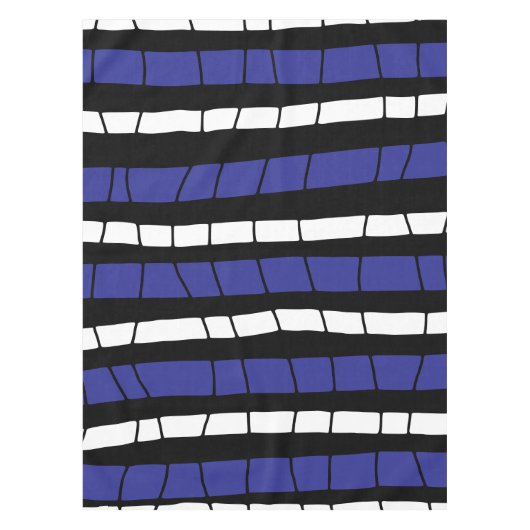 Abstrakte Streifen Tischdecke (Vorderseite)