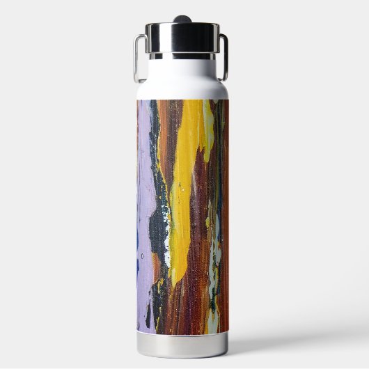 Abstrakte Streifen Trinkflasche (Vorderseite)