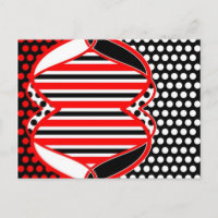 Abstrakte Streifen und Punkte in schwarz-weiß - Ka