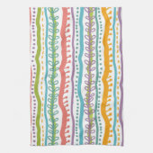 Abstrakte Streifen Vertikales Muster Geschirrtuch (Vertikal)