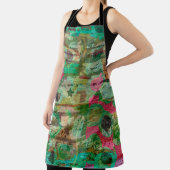 abstrakte Streifengestaltung mit Holzfaserstruktur Schürze (InSitu)