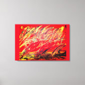 Abstrakte Stretch Canvas drucken "Feather Blast" Leinwanddruck (Vorderseite)