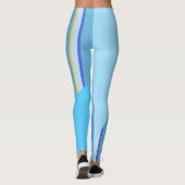 abstrakte Strickkunst Leggings (Rückseite)