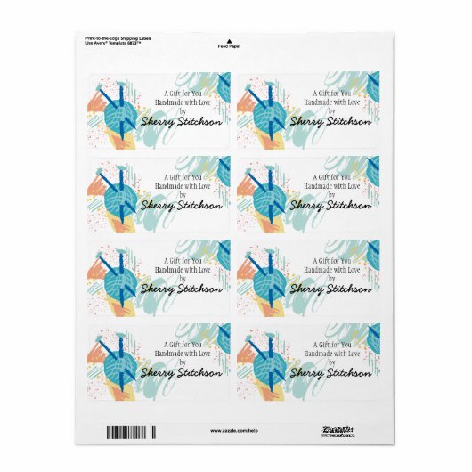 abstrakte Stricknadeln (Vorne)