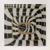 Abstrakte Stripschlange | Neutral Puzzle (Vertikal)