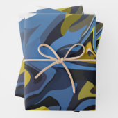 Abstrakte Strömungskunst Geschenkpapier Set (Beispiel)