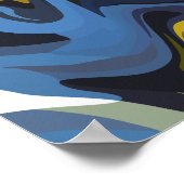 Abstrakte Strömungskunst Poster (Ecke)