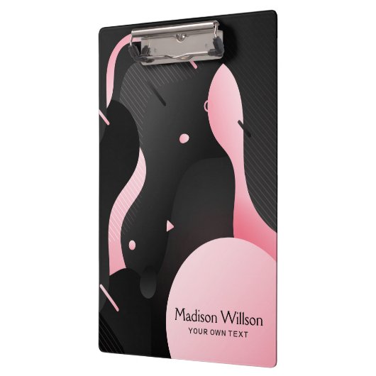 Abstrakte Strömungswellenform Klemmbrett (Links)