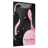 Abstrakte Strömungswellenform Klemmbrett (Rechts)