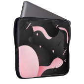 Abstrakte Strömungswellenform Laptopschutzhülle (Vorne Rechts)