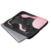 Abstrakte Strömungswellenform Laptopschutzhülle (Vorne Knopf)