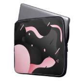 Abstrakte Strömungswellenform Laptopschutzhülle (Vorderseite Links)