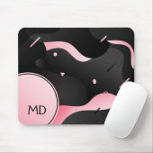 Abstrakte Strömungswellenform Mousepad (Mit Mouse)