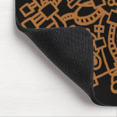 Abstrakte Struktur - braun auf schwarz Mousepad (Ecke)