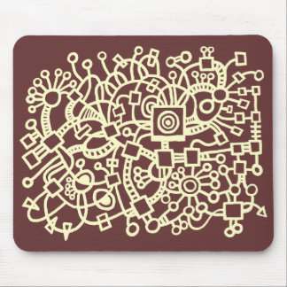 Abstrakte Struktur - Creme auf Schokolade Mousepad