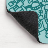 Abstrakte Struktur - Grüne Farbtöne Mousepad (Ecke)