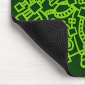 Abstrakte Struktur - Grüne Farbtöne Mousepad (Ecke)