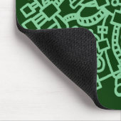 Abstrakte Struktur - Grüne Farbtöne Mousepad (Ecke)