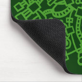 Abstrakte Struktur - Grüne Farbtöne Mousepad (Ecke)