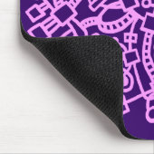 Abstrakte Struktur - Leichte Violette auf tiefer L Mousepad (Ecke)