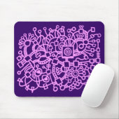 Abstrakte Struktur - Leichte Violette auf tiefer L Mousepad (Mit Mouse)