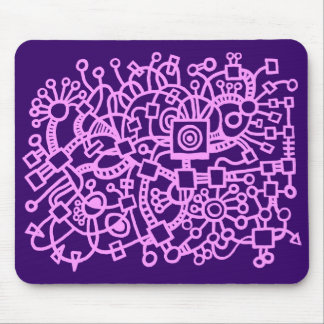 Abstrakte Struktur - Leichte Violette auf tiefer L Mousepad