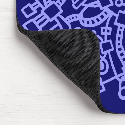 Abstrakte Struktur - Pastellblau auf der Tiefseest Mousepad (Ecke)