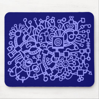 Abstrakte Struktur - Pastellblau auf der Tiefseest Mousepad