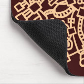 Abstrakte Struktur - Sand auf dunkelbraun Mousepad (Ecke)