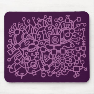 Abstrakte Struktur - Staubplatte auf dunkler Platt Mousepad
